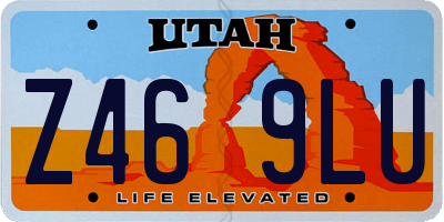 UT license plate Z469LU