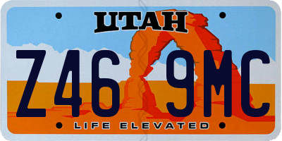 UT license plate Z469MC