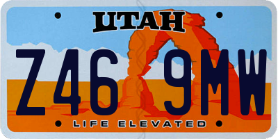 UT license plate Z469MW