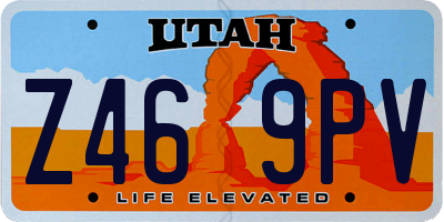 UT license plate Z469PV