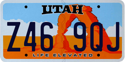 UT license plate Z469QJ