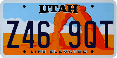 UT license plate Z469QT