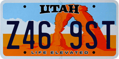 UT license plate Z469ST