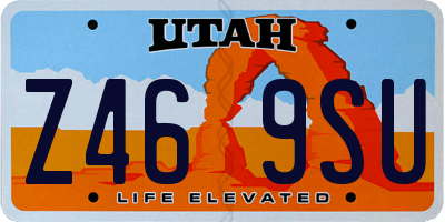 UT license plate Z469SU
