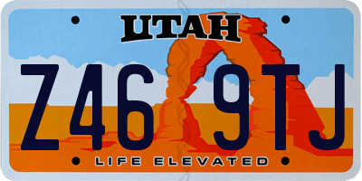 UT license plate Z469TJ