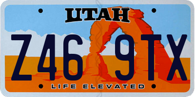 UT license plate Z469TX