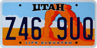 UT license plate Z469UQ