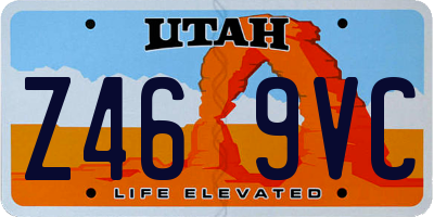 UT license plate Z469VC