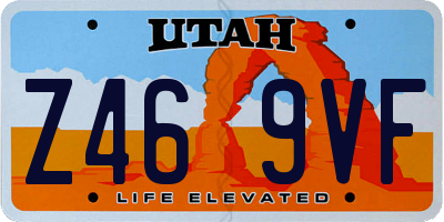 UT license plate Z469VF