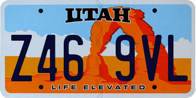UT license plate Z469VL