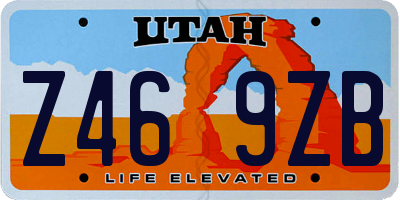 UT license plate Z469ZB
