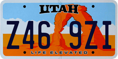 UT license plate Z469ZI