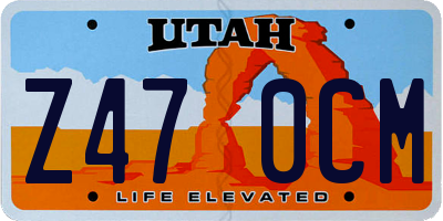UT license plate Z470CM