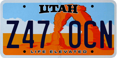 UT license plate Z470CN