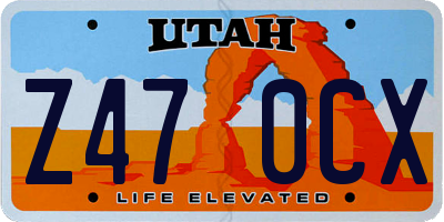 UT license plate Z470CX