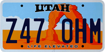UT license plate Z470HM