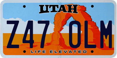 UT license plate Z470LM