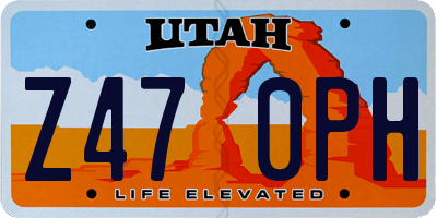 UT license plate Z470PH