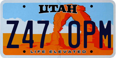 UT license plate Z470PM