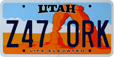 UT license plate Z470RK
