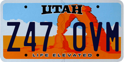 UT license plate Z470VM