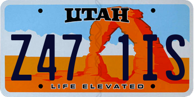 UT license plate Z471IS