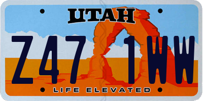 UT license plate Z471WW