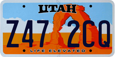 UT license plate Z472CQ