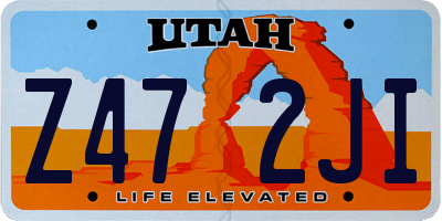 UT license plate Z472JI
