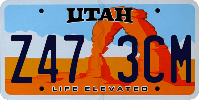 UT license plate Z473CM