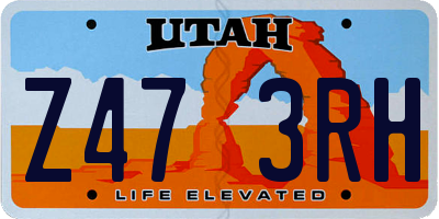 UT license plate Z473RH