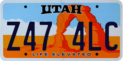 UT license plate Z474LC