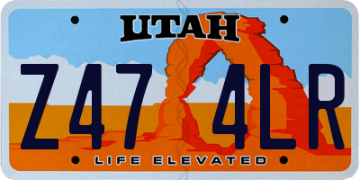 UT license plate Z474LR
