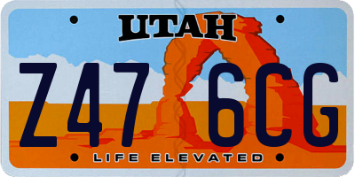 UT license plate Z476CG