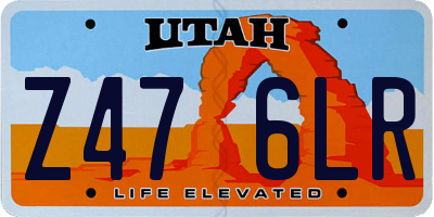 UT license plate Z476LR
