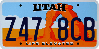 UT license plate Z478CB