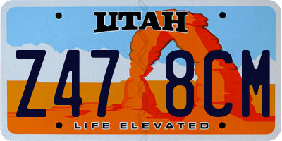 UT license plate Z478CM