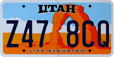 UT license plate Z478CQ