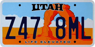 UT license plate Z478ML