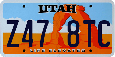 UT license plate Z478TC