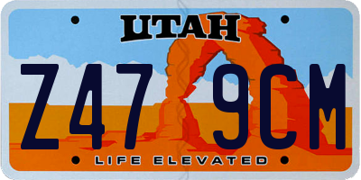 UT license plate Z479CM