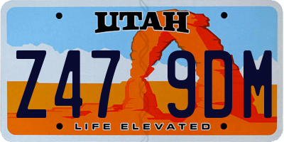 UT license plate Z479DM