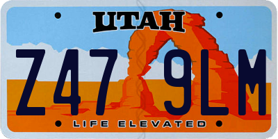 UT license plate Z479LM