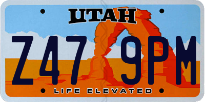 UT license plate Z479PM