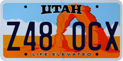 UT license plate Z480CX