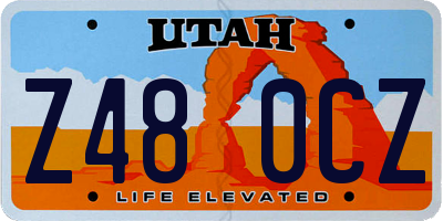 UT license plate Z480CZ