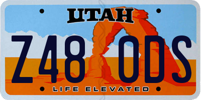 UT license plate Z480DS