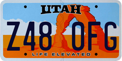 UT license plate Z480FG