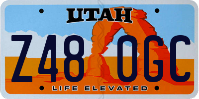 UT license plate Z480GC