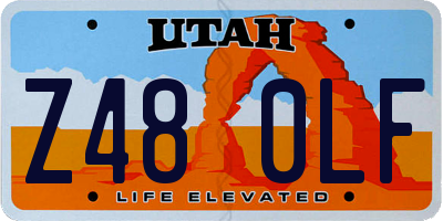 UT license plate Z480LF